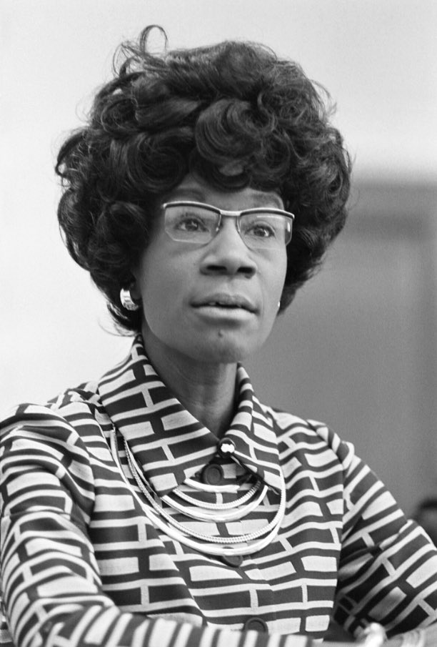 “If they don’t give you a seat at the table, bring a folding chair.”

Today would have been Shirley Chisholm’s 100th birthday and I honor her life and legacy. As a trailblazer, she paved the way for me and so many others. Her courage in the fight for justice inspires me daily!
