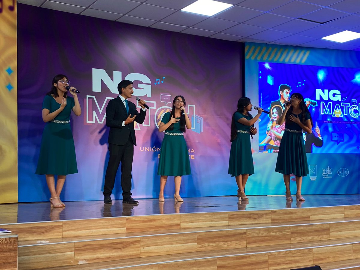 AdventistasUPN's tweet photo. ✨Con gran regocijo, los conjuntos🎤🎶 de la @AdventistasMPN y la @AdventistasANoP🇵🇪, nos inspiraron con sus alabanzas con mensajes de esperanza y un llamado a ser mensajeros de la verdad, ser instrumentos de Dios para predicar el evangelio y ver el regreso de Jesús.🌍🔥 #NGMatch https://t.co/HY3J0rSrZ7