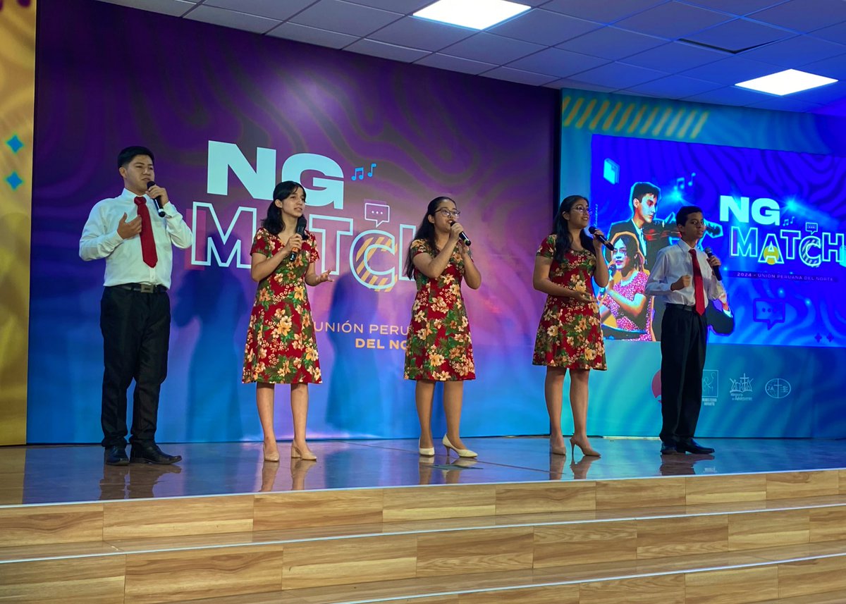 AdventistasUPN's tweet photo. ✨Con gran regocijo, los conjuntos🎤🎶 de la @AdventistasMPN y la @AdventistasANoP🇵🇪, nos inspiraron con sus alabanzas con mensajes de esperanza y un llamado a ser mensajeros de la verdad, ser instrumentos de Dios para predicar el evangelio y ver el regreso de Jesús.🌍🔥 #NGMatch https://t.co/HY3J0rSrZ7