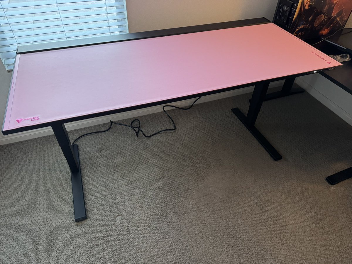 towelthetank's tweet photo. Got @Lulaboojenkins her Christmas gift early! Magnus Pro XL is the best desk hands down I have ever owned. If you all want a chance to win this extra @secretlabchairs Pink Magpad like and retweet this post! https://t.co/JFA3Pdklob