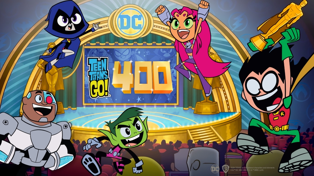 Happy 400th Episode To Teen Titans Go!💙💛🎉 #teentitansgo #CartoonNetwork <a href="/cartoonnetwork/">Cartoon Network</a> <a href="/AnimationWarner/">WarnerBrosAnimation</a>