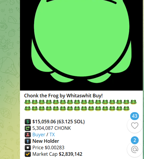 corgil's tweet photo. They're coming for your $CHONK !! 🐳🐸 https://t.co/QAa9rxr2Qc