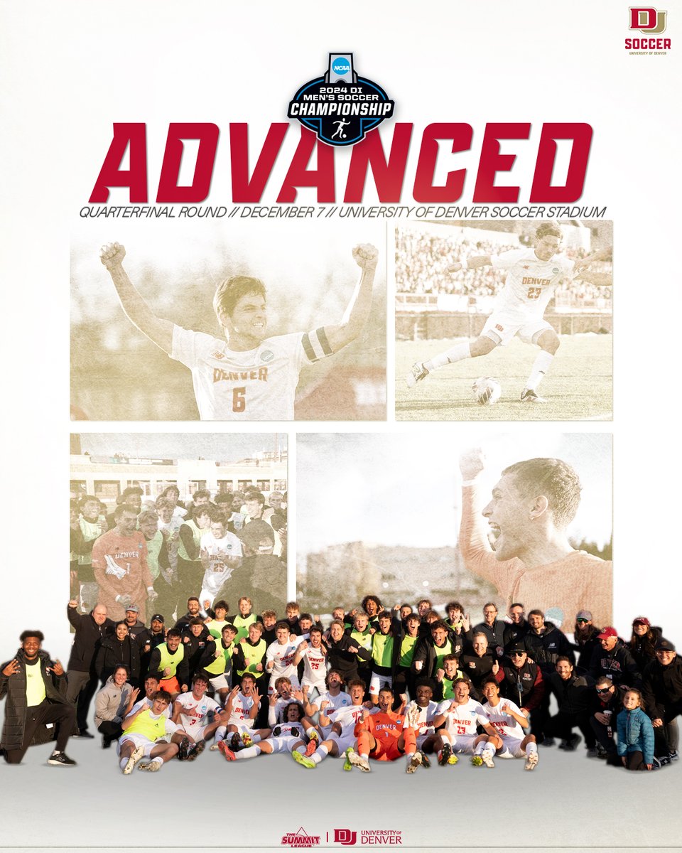 DU_MSoccer's tweet photo. Great to be in the final eight!
🆚: UMass 
🗓️: Saturday
🕐: 1 p.m. MT
#GoPios https://t.co/HXkDykRwr0