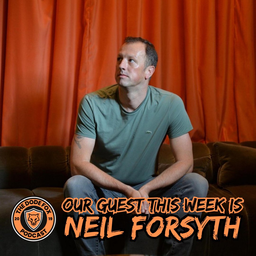 Joining us tomorrow to talk Bob Servant, Guilt, Overhead Kicks, Dundee United and his gung-ho Tennent's Sixes side is the Award Winning and Ludicrously Naive <a href="/mrneilforsyth/">Neil Forsyth</a> 🧡🧡