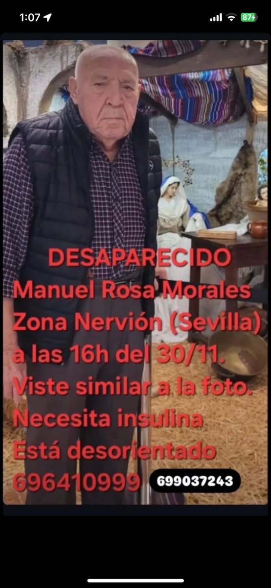 Se ha perdido mi tío abuelo, si lo veis avisad, por favor!!