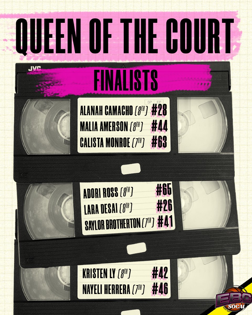 EBC_Camps's tweet image. Your Queen of the Court finalists for #EBCSoCal are here! Who's taking the title??