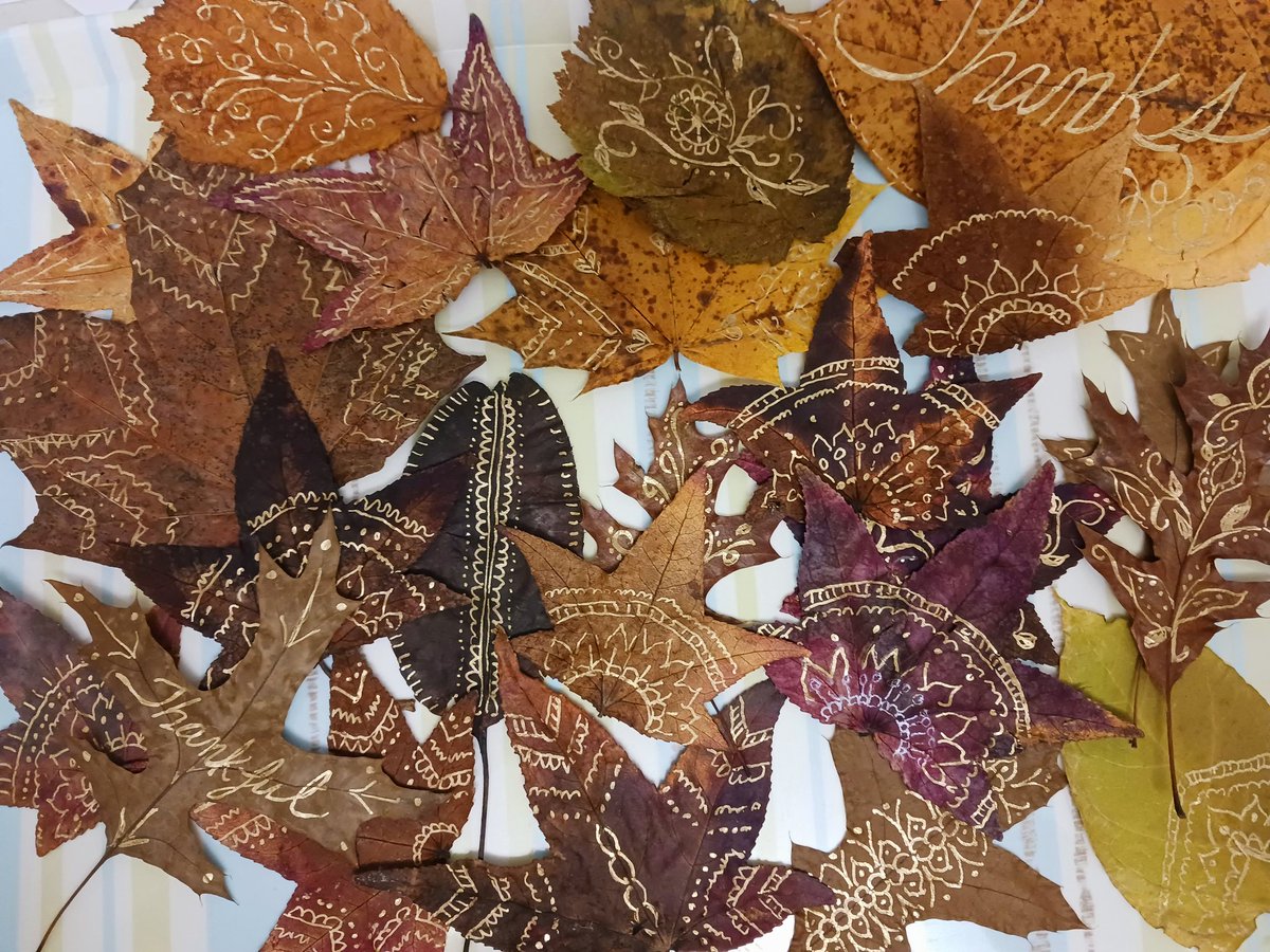 TamaraBerg's tweet photo. Some fall leaf art. 🍂 🧡 https://t.co/yxZLYJZtQI