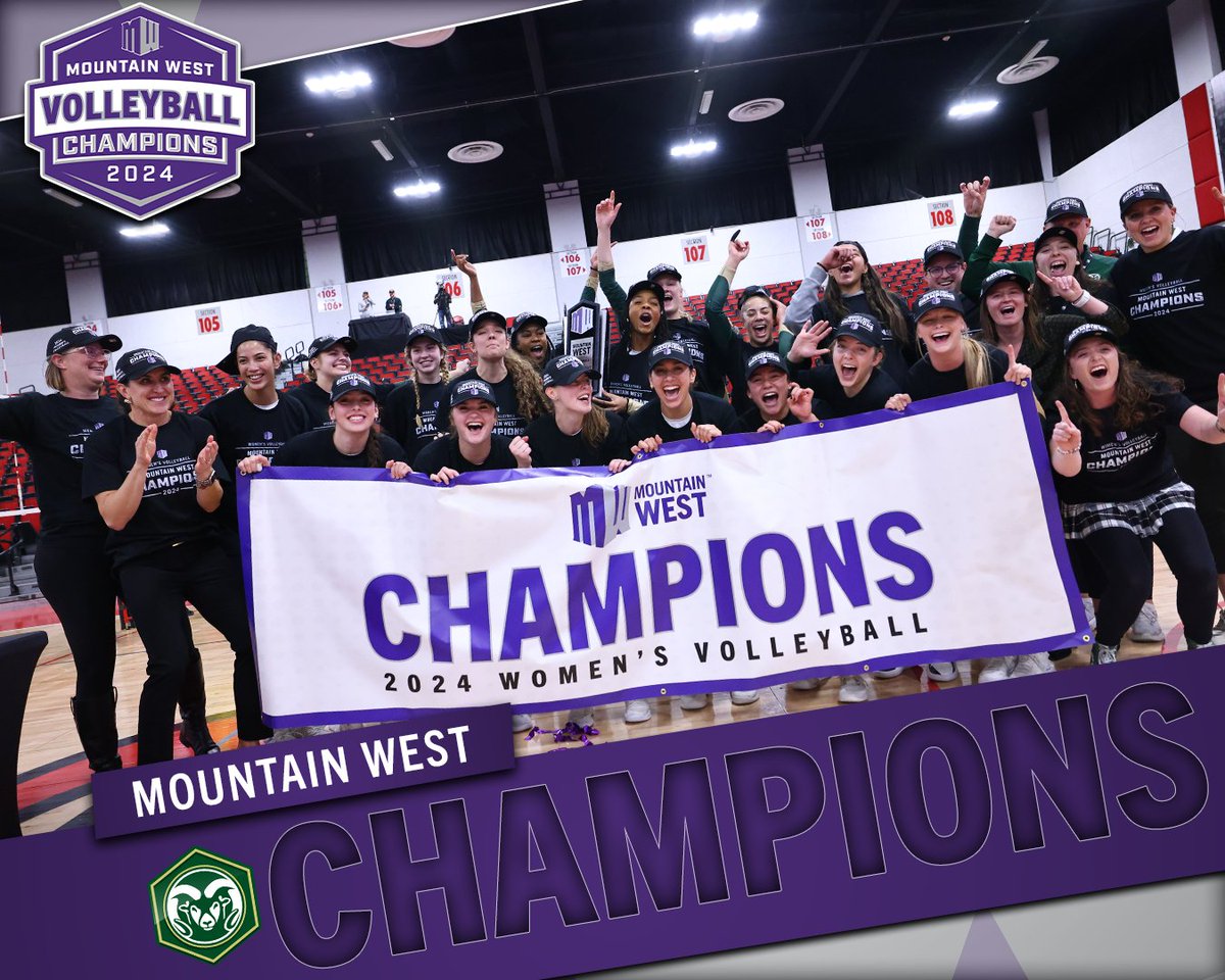 Your 2024 Credit Union 1 Mountain West Women's Volleyball 𝐂𝐇𝐀𝐌𝐏𝐈𝐎𝐍𝐒!! 🐏🎉