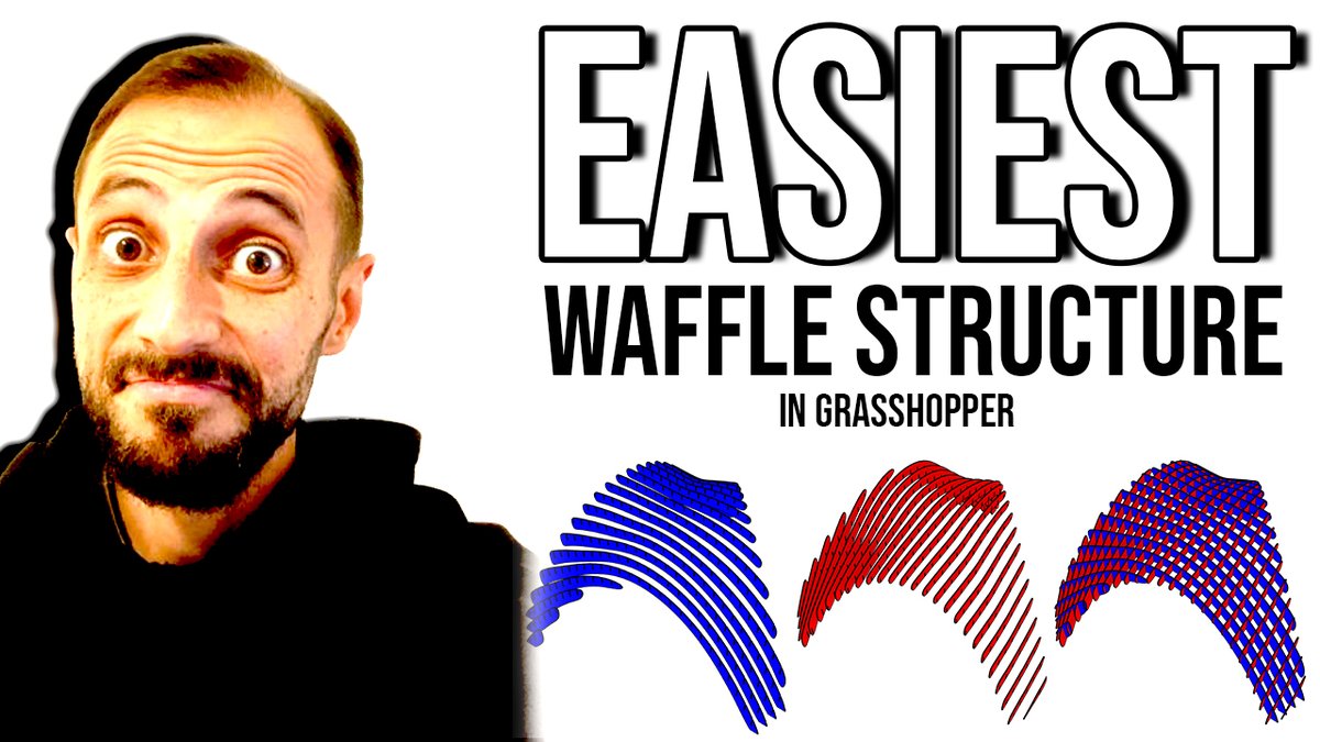 ErtuncHunkar's tweet image. Think waffle structures are simple?
Not without the right tools.
Grab my FREE Grasshopper tutorial + files in Grasshopper 3D Lab: skool.com/grasshopper3d-…
#LearnGrasshopper #WaffleStructures #FreeFiles