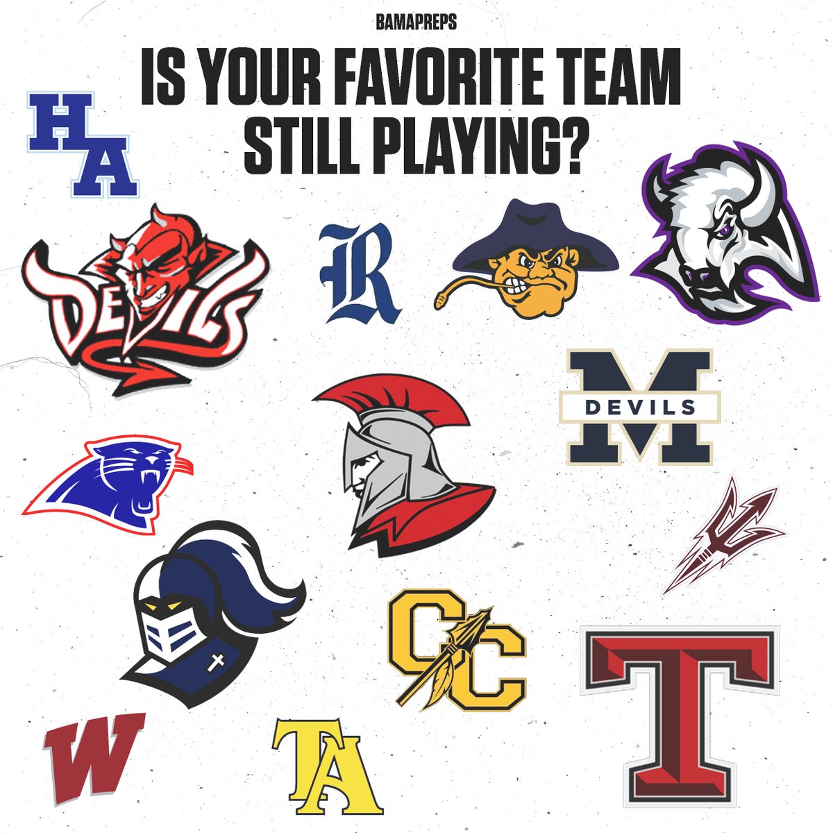 Is YOUR team playing football this December? 

14 teams remain!
