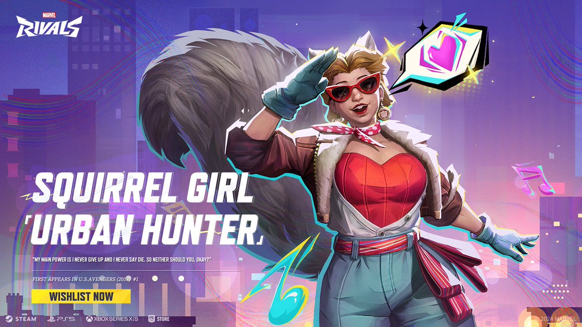 blazetherogue's tweet photo. Name: Urban Hunter
Character: Squirrel Girl
First Appearance: U.S.Avengers (2017) #1 https://t.co/oA6CWhypeb