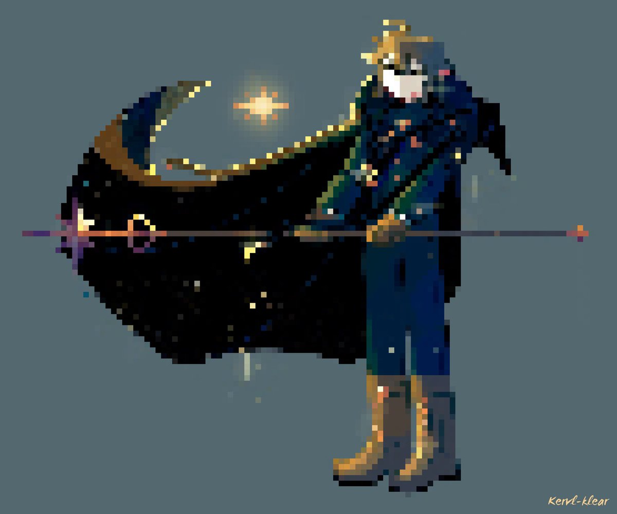 KervlKlear's tweet photo. Tried putting them into pixels art converter for fun, the result look oddly nice. (00 ) https://t.co/vWnYzdeba0