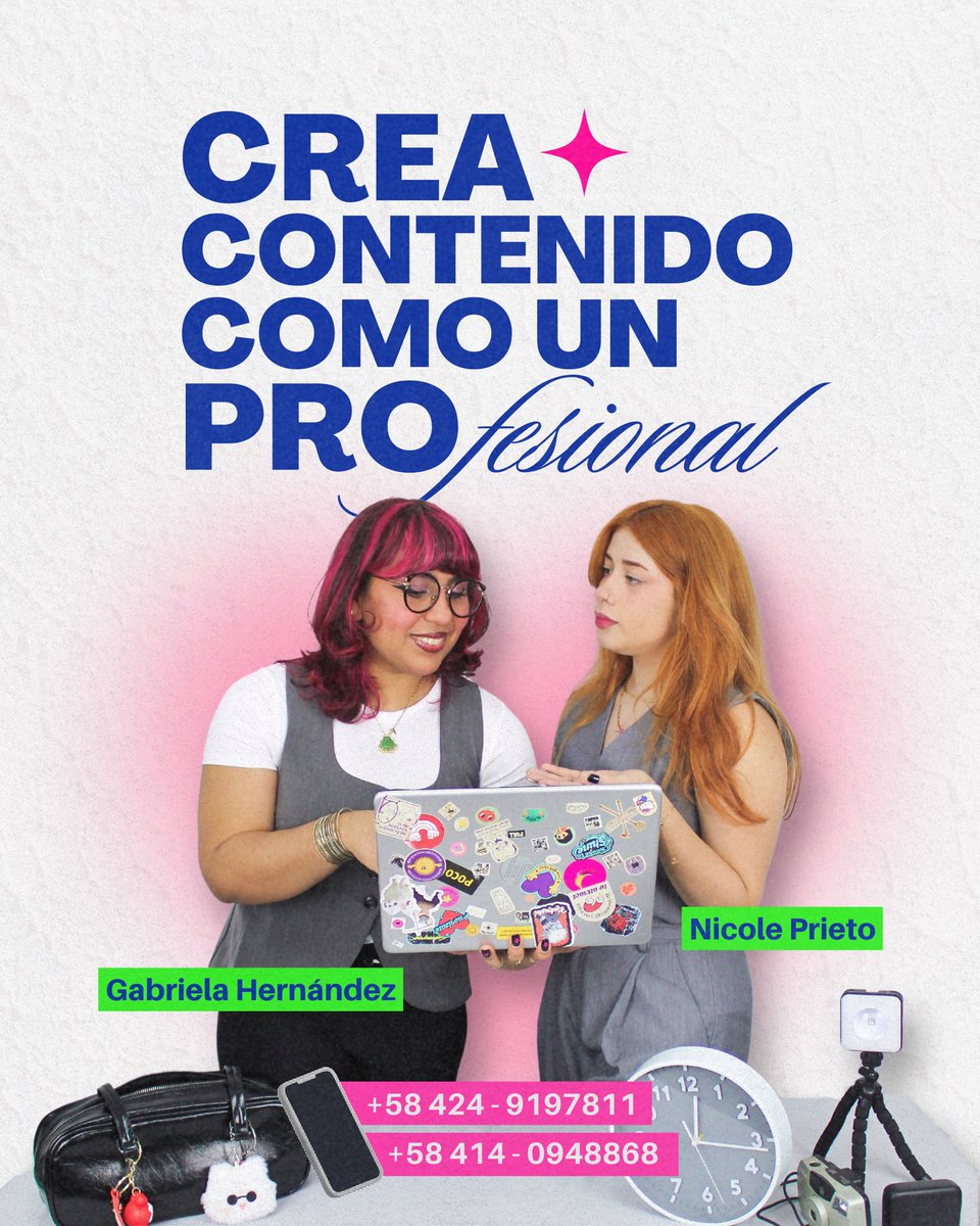 strangergabs's tweet image. ¡A toda mi gente de #PZO !🫵🏻

Si te gustaría iniciar en el mundo de la creación de contenido, no puedes desaprovechar esta oportunidad.

Nicole y yo te guiaremos desde lo más básico hasta tips imperdibles para manejar tus redes sociales como un PRO. 🥇