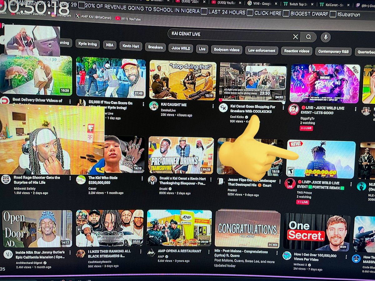 Mama I made it😂 #kaicenat #Mafiathon