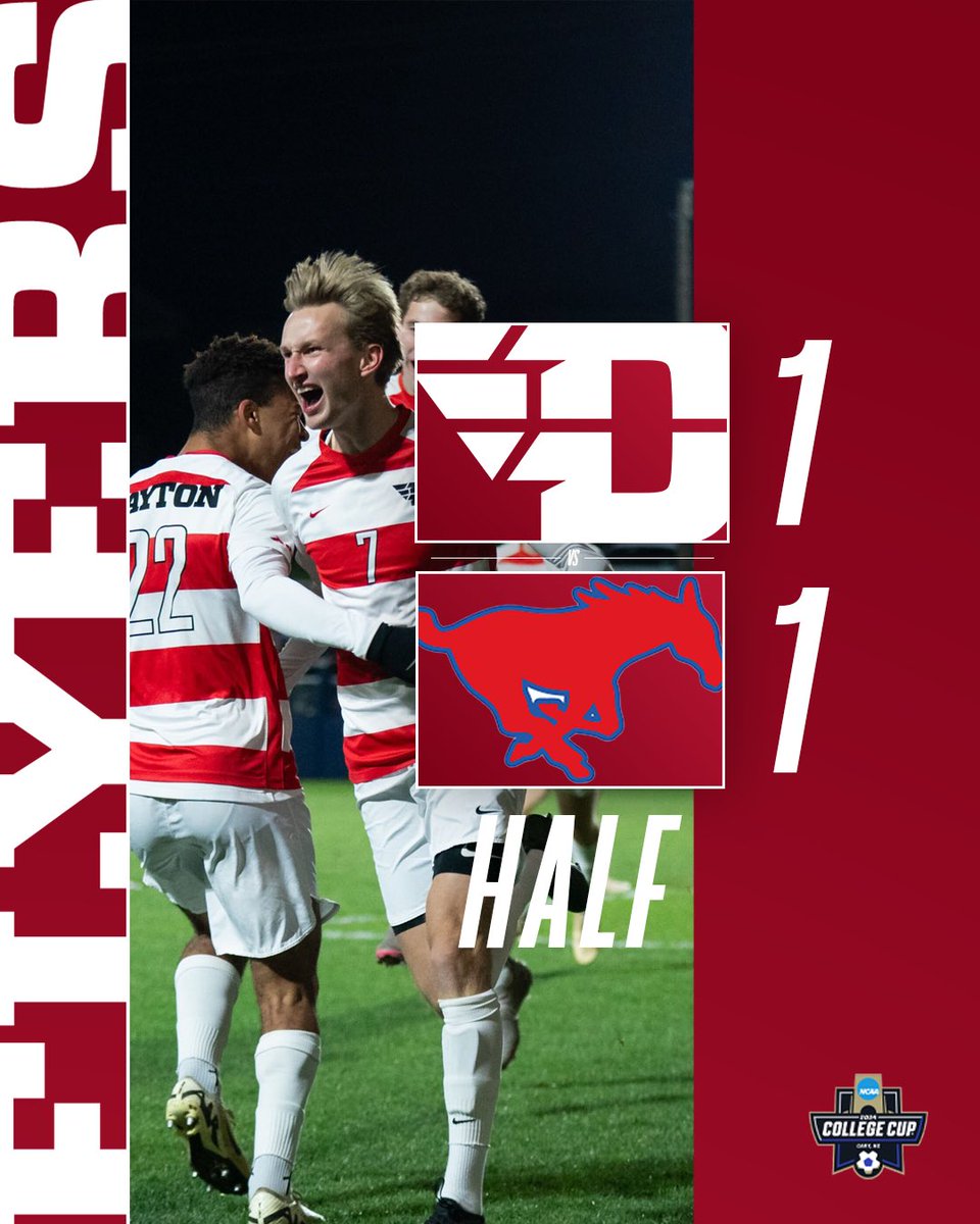 Tied at the half.

#UDMSOC // #GoFlyers