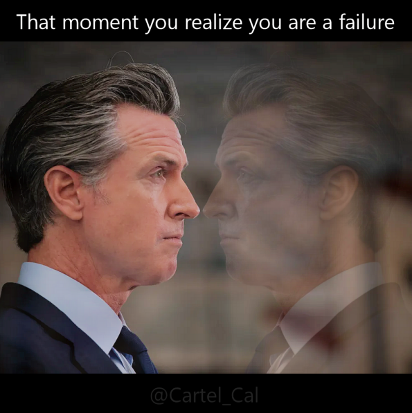 Cartel_Cal's tweet photo. California is stuck with @GavinNewsom for a few more years but let's all understand something. 2024 is the year that Californians called him out and reminded him that he is nothing but a servant. He knows he is a failure and now he needs to reflect on the fact that he is a https://t.co/IknWQ0w3sq