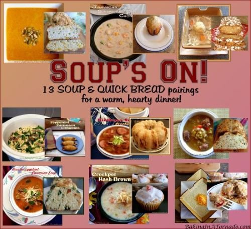 BakngInATornado's tweet image. Soup's On: 13 #Soup &amp;amp; #QuickBread Pairings.
Cold weather #comfortfood 
#recipe –&amp;gt; bakinginatornado.com/2020/12/soups-…
PIN --&amp;gt; pinterest.com/pin/8479440547…
#recipes #easyrecies #winter #cook #cooking #bake #baking #dinner #lunch #bread #family #beef #chicken #meatless #slowcooker #yummy #delicious