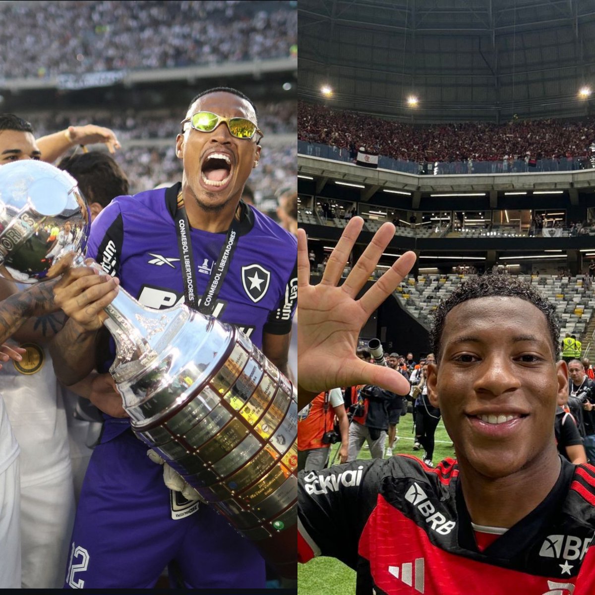 Paralelos entre Flamengo e Botafogo 2024: 

O Botafogo caiu pro Bahia na CDB, o Fla vingou. 

o Fla caiu na liberta pro Peñarol, o Botafogo vingou. 

Os dois eliminaram o Palmeiras nas oitavas de Copa do Brasil e Libertadores 

Os dois foram campeões em cima do Atlético MG, na