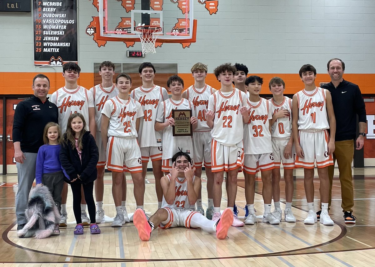 Freshman A defeat Rolling Meadows 44-33,  to claim the Hersey Thanksgiving Tournament Championship.  We move to 3-0 on the season with good defense and balanced scoring.