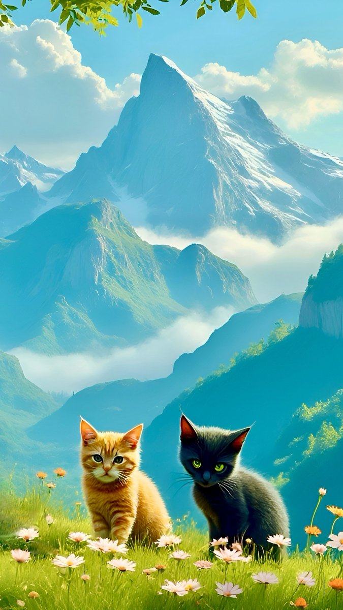 EarthAlienOnX's tweet photo. Kittens in Heaven
#Paradise #Mountains #Peaceful #Magical #beautiful #GoodMorning #Cats #CatsOfTwitter #CatsEyes #Kitty #Kitties #KittensOfTwitter #Pets #WorldPeace https://t.co/cT6qNQpJft