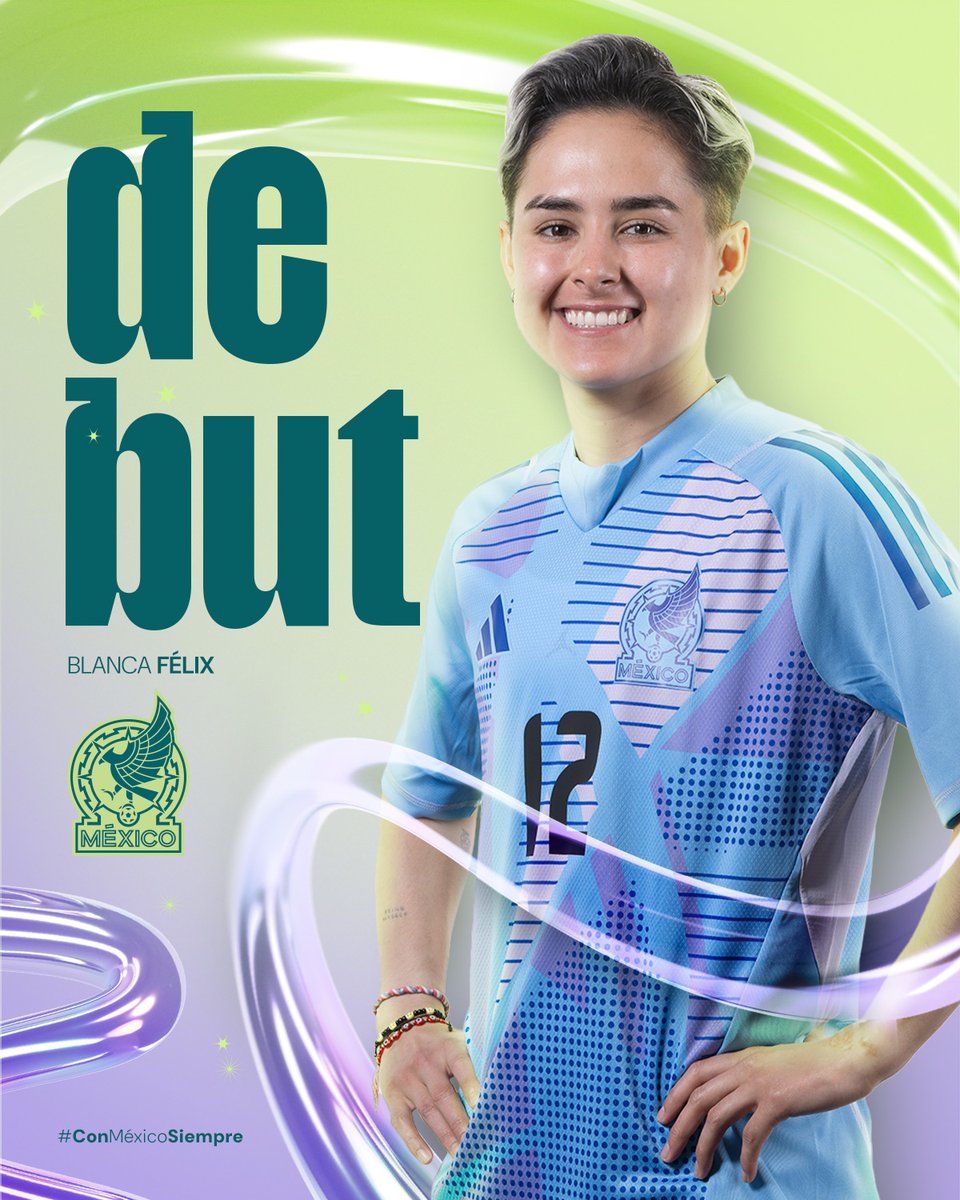 Miseleccionfem's tweet photo. Hoy tenemos DEBUT. 💚

Nuestra Blanca Félix está debutando con nuestro equipo en el 🥅.

¡Qué orgullo! 🥹

#ConMéxicoSiempre https://t.co/HJ9qRKspDR