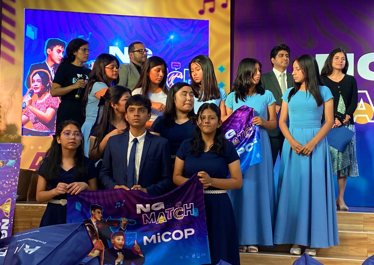 ¡Qué momento emocionante! 😍🎉 
El conjunto de la <a href="/Adventist_minop/">Misión Nor Oriental del Perú</a> 🎶🙌 ganó el primer lugar en Worship Music. Cada integrante recibirá un instrumento como premio, un incentivo para seguir sirviendo a Dios con sus dones.✨ #NGMatch ¡Gloria a Dios por esta generación misionera! 💜
