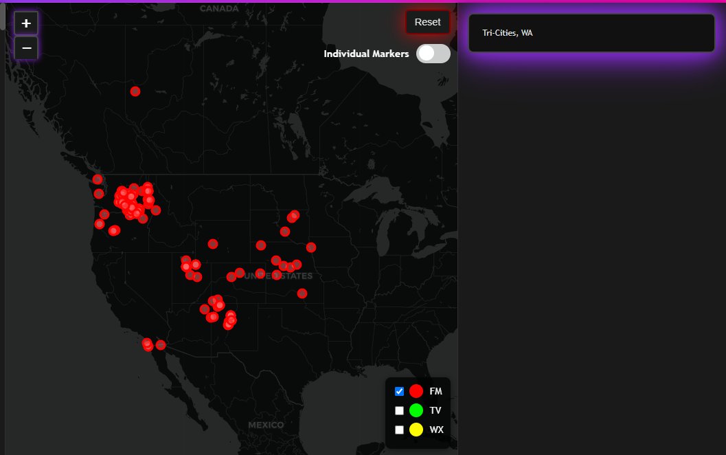 dx_sphere's tweet photo. FM stations received in the Tri-Cities since January 1 of this year.

This is part of a new DX log interactive dashboard coming soon!

#fmdx #tvdx #wxdx https://t.co/T1r0n2sPHr