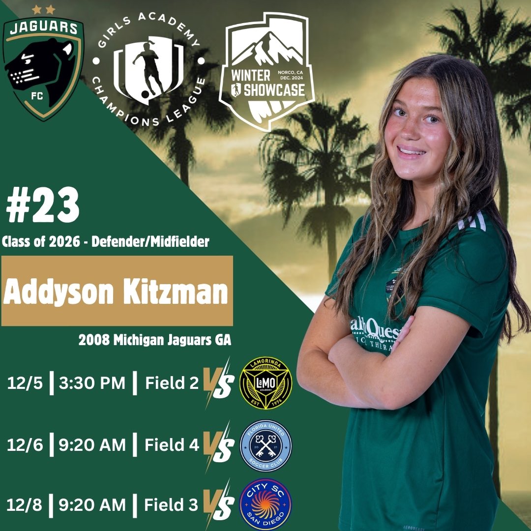 Addy Kitzman (C/O 2026) (@addy_kitzman) on Twitter photo Schedule for Champions Cup in California! <a href="/JaguarsAcademy/">Michigan Jaguars FC Academy</a> <a href="/MichiganJaguars/">Michigan Jaguars FC</a> <a href="/ImYouthSoccer/">ECNL/GA/Recruiting/College Soccer</a> <a href="/PrepSoccer/">Prep Soccer ⚽️</a> <a href="/ImCollegeSoccer/">College Soccer Truth ™</a> Schedule for Champions Cup in California! <a href="/JaguarsAcademy/">Michigan Jaguars FC Academy</a> <a href="/MichiganJaguars/">Michigan Jaguars FC</a> <a href="/ImYouthSoccer/">ECNL/GA/Recruiting/College Soccer</a> <a href="/PrepSoccer/">Prep Soccer ⚽️</a> <a href="/ImCollegeSoccer/">College Soccer Truth ™</a>