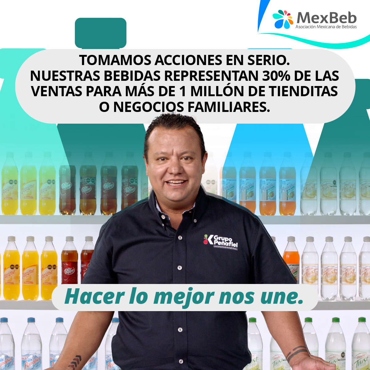 MexBebOficial's tweet photo. Hacer lo mejor por ti nos une. Nuestras bebidas representan 30% de las ventas para más de 1 millón de tienditas o negocios familiares.
#TomamosAccionesEnSerio #MexBeb
SI QUIERES CONOCER MÁS DE NUESTROS COMPROMISOS SOSTENIBLES 2030, VISITA https://t.co/JDO2kTBHht https://t.co/W82mioctZm