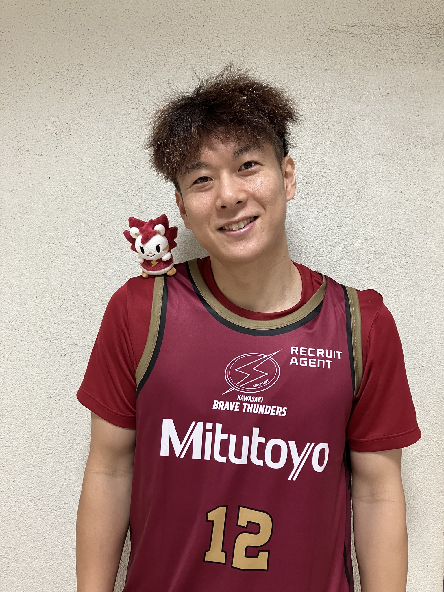 川崎ブレイブサンダース 肩乗せ 餅 ロウル ぬいぐるみ