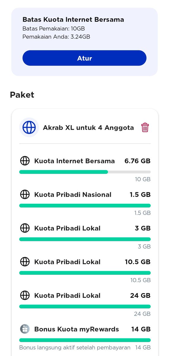 wlndyann_'s tweet photo. wts paket akrab xl 45k! kuota utama 10 gb belum sama kuota lokal+nasional sm my rewards 14gb slot sisa 1, minat dm aja bisa add dlu baru payment yaa
#zonauang https://t.co/X6RatsEYbZ