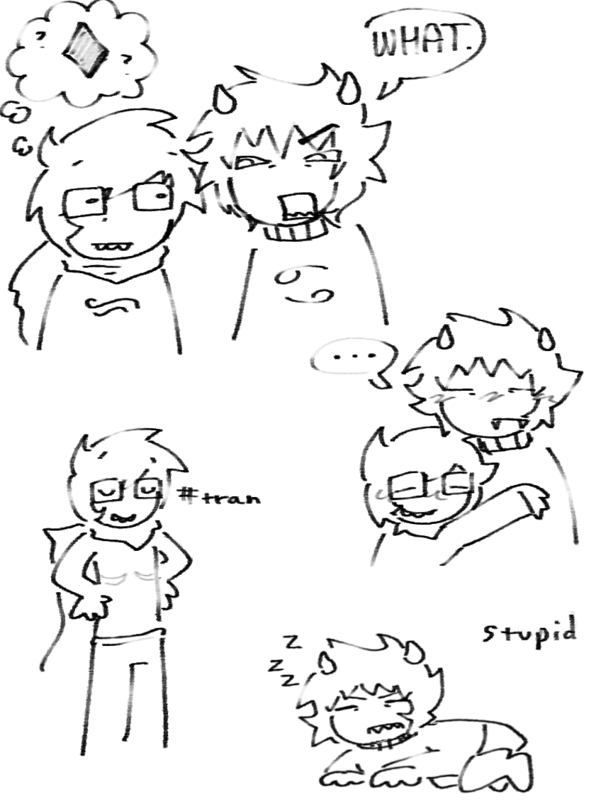 Reefers__'s tweet photo. i hate john egbert and karkat vantas 

#Homestuck https://t.co/V8NG2cCjWU