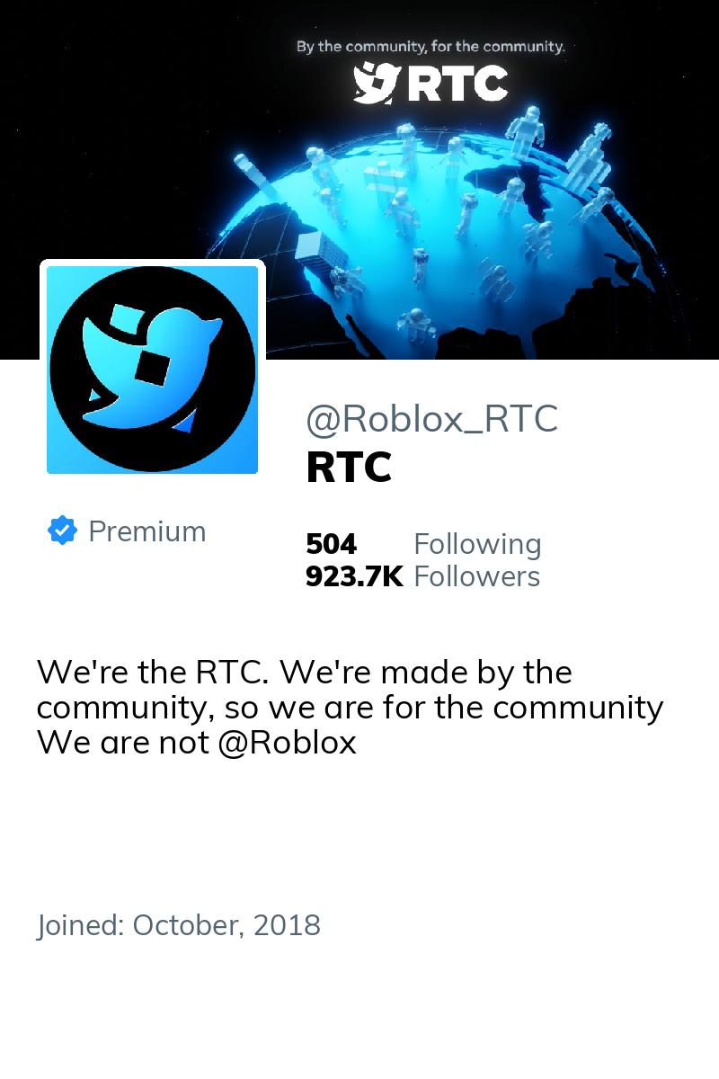 BigTechAlert's tweet photo. 🆕 @timsweeneyepic has started following @roblox_rtc https://t.co/rVaTM4EF9B