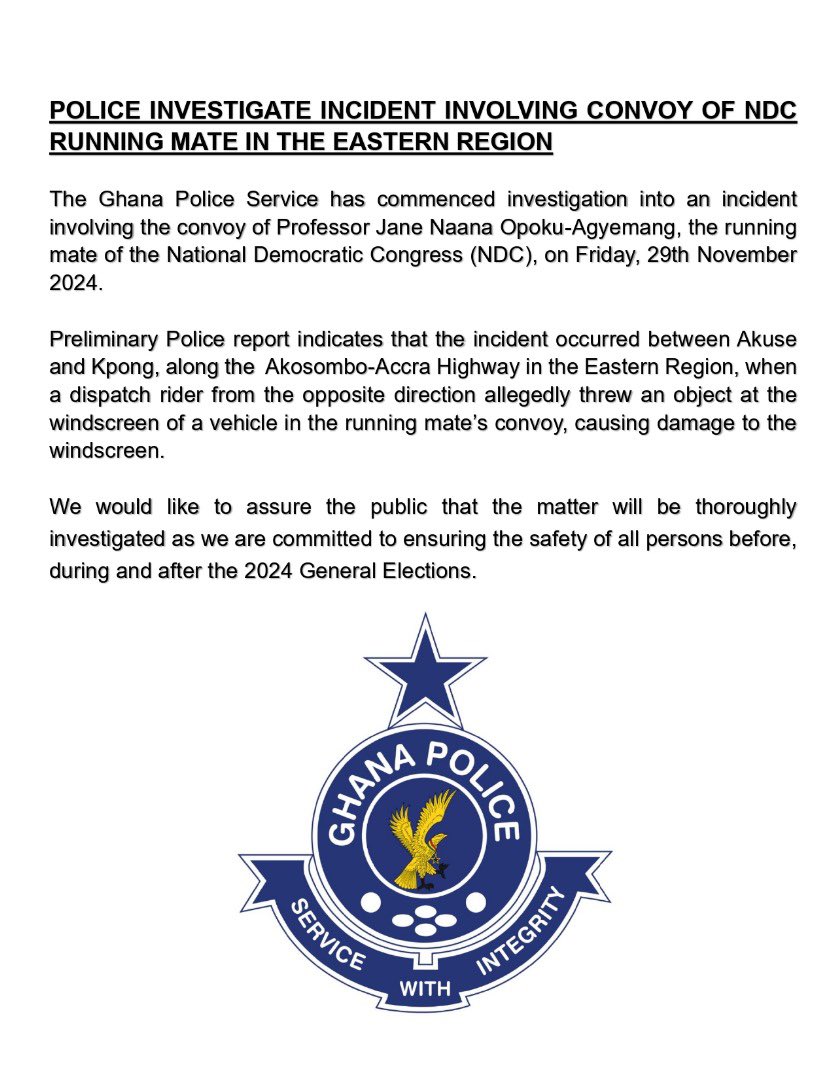 𝐏𝐎𝐋𝐈𝐂𝐄 𝐈𝐍𝐕𝐄𝐒𝐓𝐈𝐆𝐀𝐓𝐄 𝐈𝐍𝐂𝐈𝐃𝐄𝐍𝐓 𝐈𝐍𝐕𝐎𝐋𝐕𝐈𝐍𝐆 𝐂𝐎𝐍𝐕𝐎𝐘 𝐎𝐅 𝐍𝐃𝐂 𝐑𝐔𝐍𝐍𝐈𝐍𝐆 𝐌𝐀𝐓𝐄 𝐈𝐍 𝐓𝐇𝐄 𝐄𝐀𝐒𝐓𝐄𝐑𝐍 𝐑𝐄𝐆𝐈𝐎𝐍