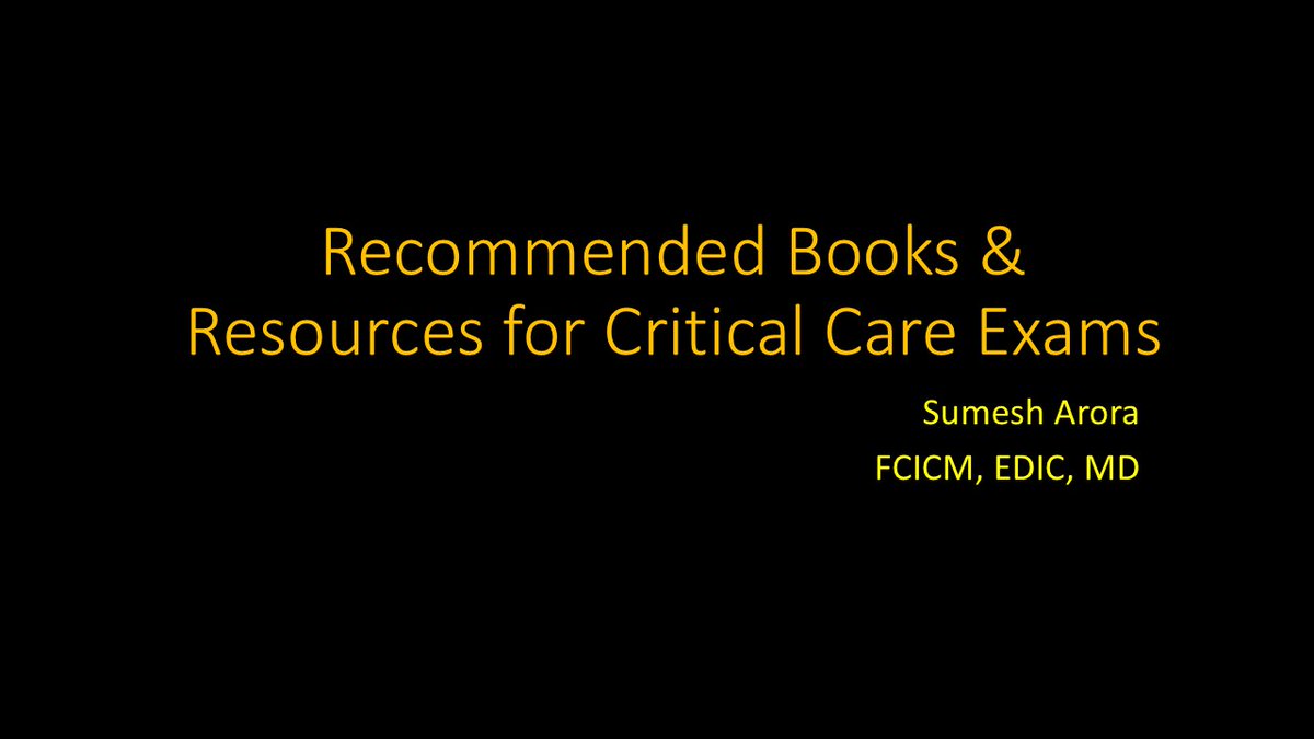 SumeshArora8's tweet image. gotheextramile.com/.../resources-…
Here is a list fo some books and other resources that may be of use for those preparing for Critical Care Exit Exams.