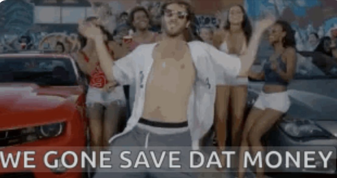 00taxfreedom's tweet image. One of our favorite artist. Zero tax. “We gone save that money.”
$Tax