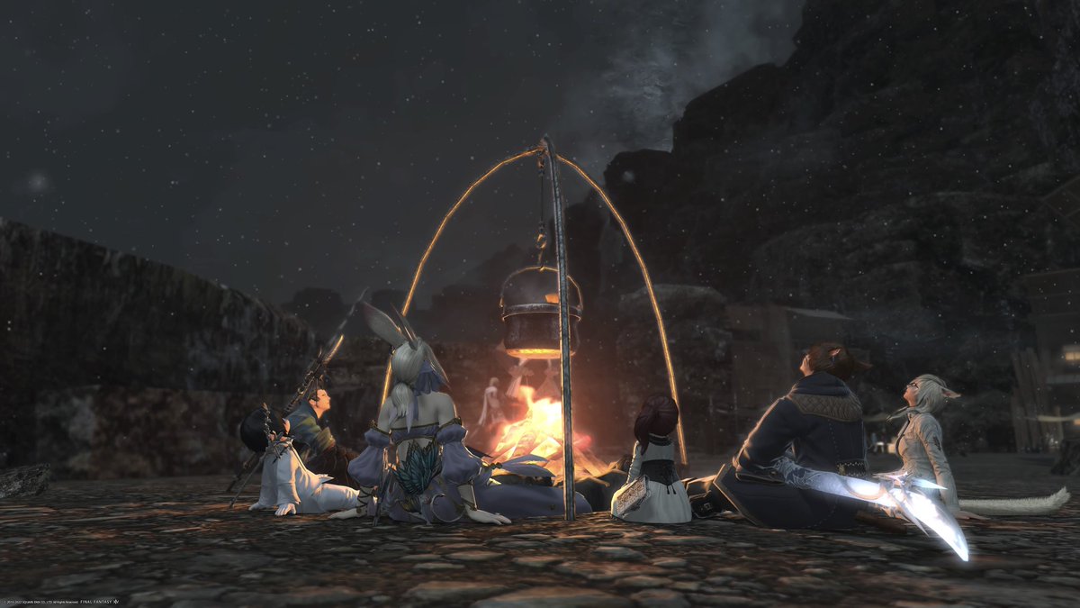KeeeeeenNaka's tweet photo. @Ewin_Zelda_FF14 なんとー。体を大事に、お仕事頑張ってくださいねー。もし、エオルゼアに戻ってくることがあれば、また、一緒にみんなで焚き火でも囲みましょう！ https://t.co/B1EDW0DjJ5