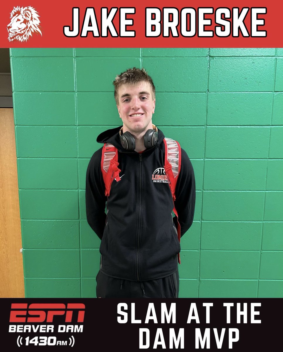 ESPNBD (@espnbd) on Twitter photo This Lion roared the LOUDEST. Your game 4 MVP for <a href="/DanDomask/">Dan Domask</a>’s squad is Jake Broeske! 🦁 #wisbb This Lion roared the LOUDEST. Your game 4 MVP for <a href="/DanDomask/">Dan Domask</a>’s squad is Jake Broeske! 🦁 #wisbb