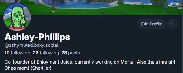 EnjoymentJuice's tweet photo. Hey there! This is Ashley, the co-founder of Enjoyment Juice and developer of Mortal. I've stopped using this site personally, and that has slowly affected this account. From now on, this account will be completely unused. I'm doing everything I did here elsewhere now. https://t.co/XfYkpqoGqP