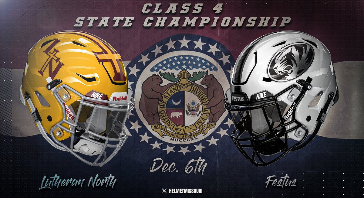 Fantastic title game matchup in Class 4!

It'll be the Lutheran North Crusaders going for the school's 7th State Championship vs. the Festus Tigers who will look to cap off a historic season with their first ever title!

Kickoff is set for 11 a.m. on Friday!