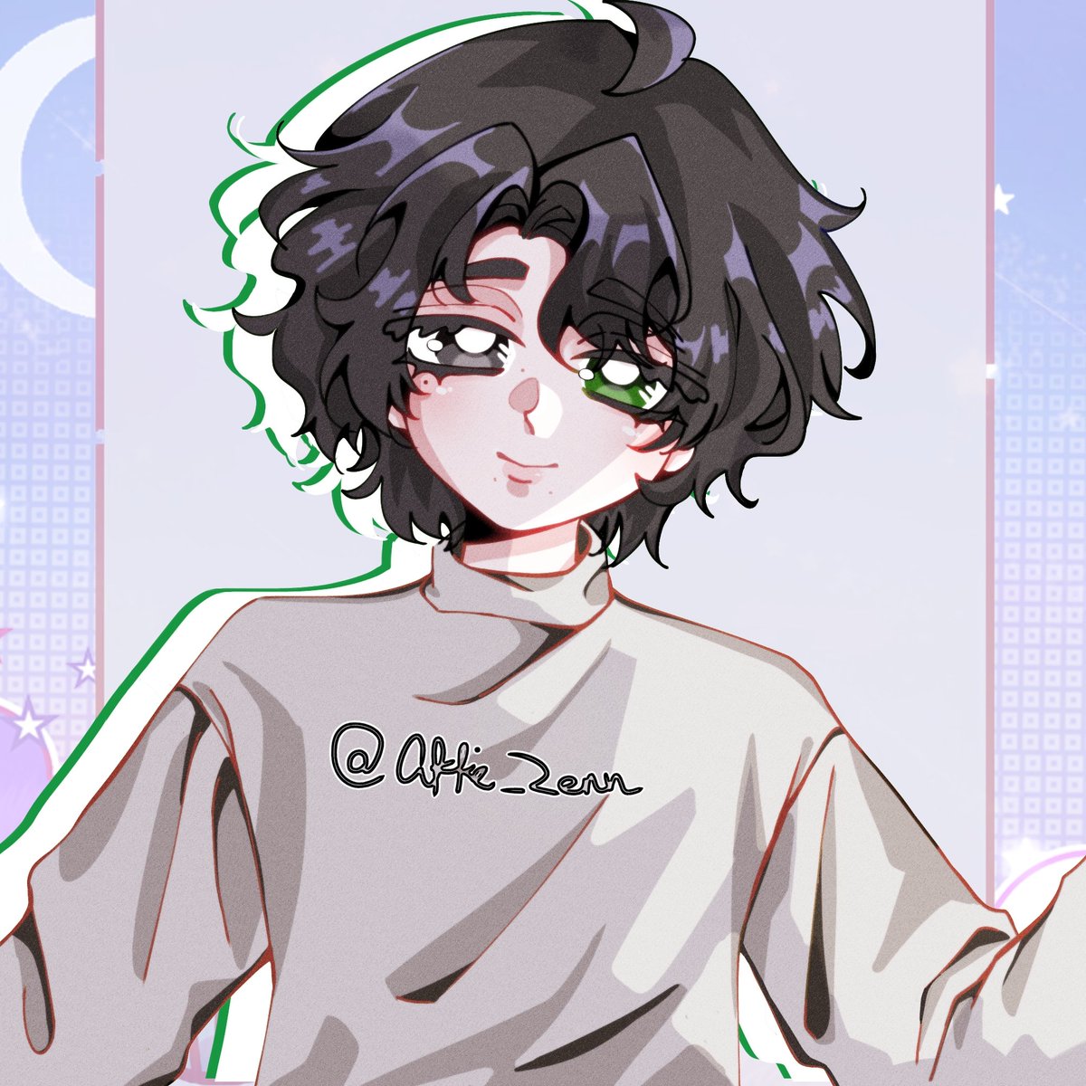 Akki_Zenn's tweet photo. I was so frustrated last night-- BUT i managed to do it and Im so happy! i wasn't really going for 90s inspired but i love it.

90s like style for $10 bust up! 
+$5 if you wanna upgrade to half body!

#90s_retro_anime #ArtistOnTwitter #DigitalArtist #ARTMS #VGenOpen #VGenComms https://t.co/1kvd4WC5eL