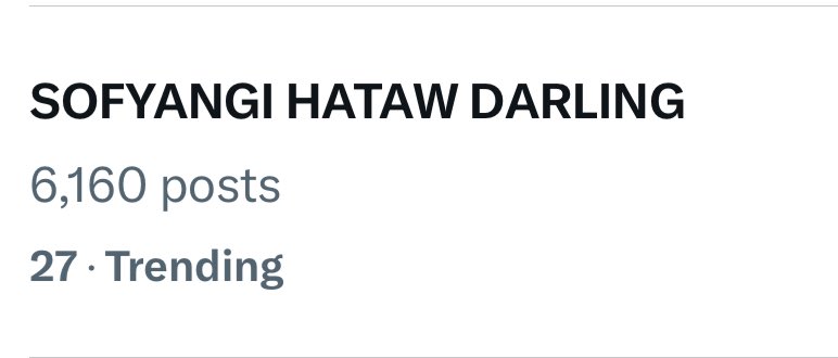 heytherealina_'s tweet photo. trending na finally! after how many try.

SOFYANGI HATAW DARLING https://t.co/TFkgo6n7aK