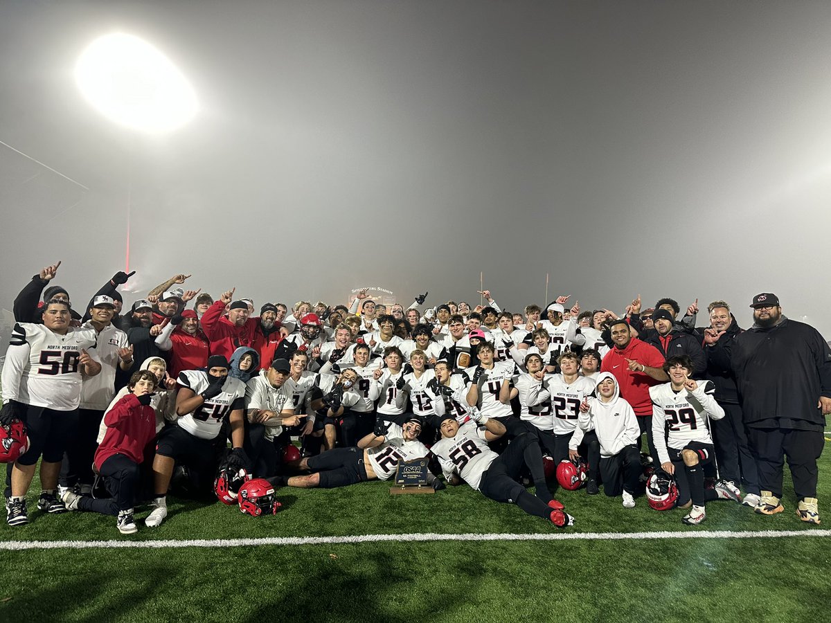 THE NORTH MEDFORD BLACK TORNADO ARE STATE CHAMPIONS