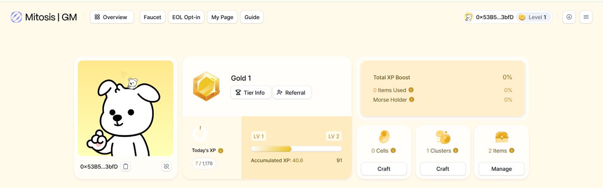 MITOSIS TESTNET : Comment être éligible à l'airdrop.

➡️Comment accumuler un maximum de $MITO sur le testnet (qui seront convertis en $MITO au TGE) + Mint de NFT sur le Testnet 👀