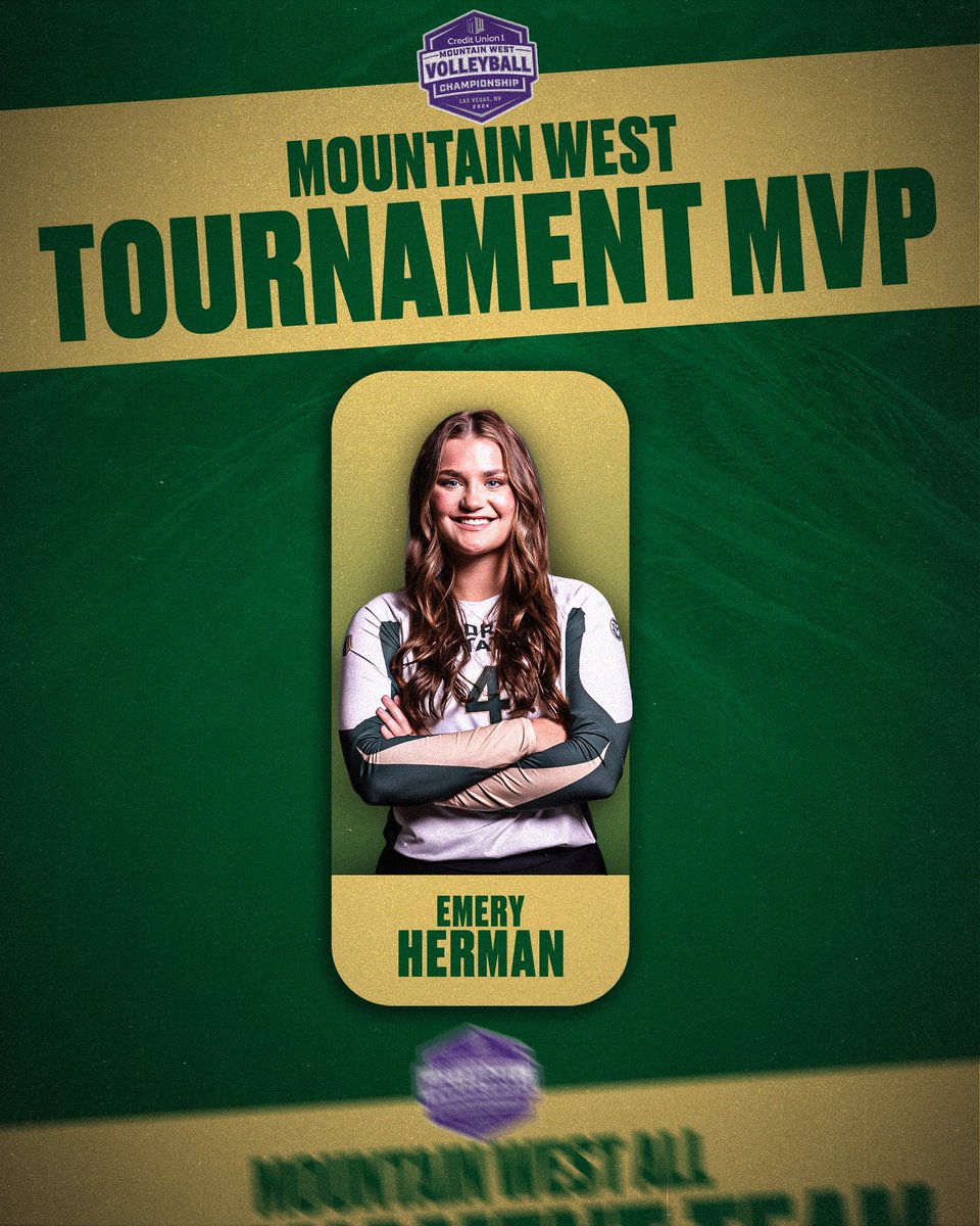 𝙀𝙈-𝙑-𝙋 ‼️‼️‼️
Emery Herman is your 2024 Mountain West Tournament MVP! 🏅

#Stalwart x #PointRams
