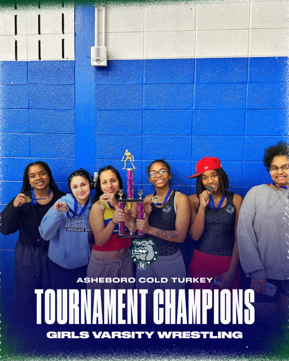 Girls Varsity Wrestling takes home the Tournament Trophy in Asheboro!!