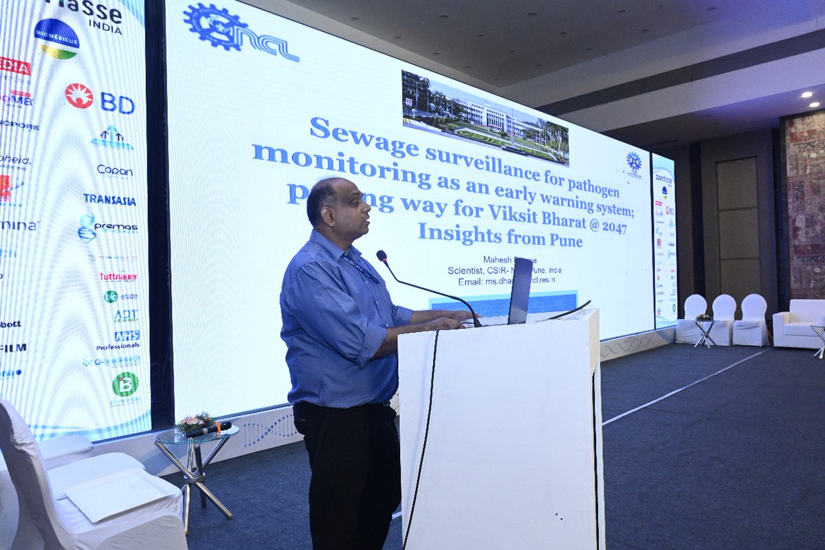Effort by <a href="/ApsiIndia/">APSI-India</a> consortium <a href="/fishtiaq/">Farah Ishtiaq 🐦(^o^)</a> <a href="/3RakeshMishra/">Rakesh K Mishra</a> @shivranjanimoharir <a href="/ccmb_csir/">CSIR-CCMB</a> <a href="/madhvijoshi/">Madhvi Joshi</a> to speak on a panel discussion on 'Sewage to policy for pathogen monitoring'. Thanks Dr <a href="/r_karyakarte/">Dr Rajesh Karyakarte</a> for offering us stage on #MICROCON2024 at #BJMC #Pune  <a href="/shekhar_mande/">Shekhar Mande</a>