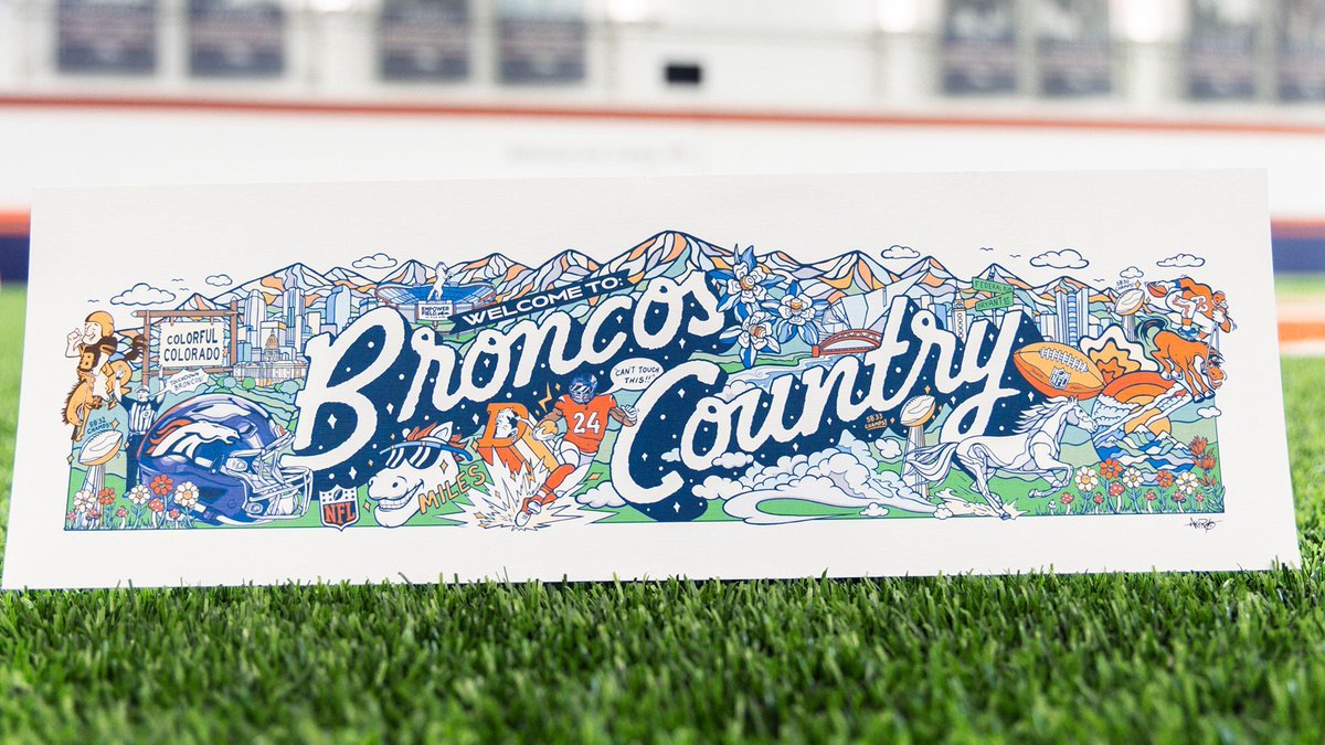 Thankful for you, #BroncosCountry. 🫶

RT for your chance to win this print from our Stadium Artist Series presented by @ArtaTequila.