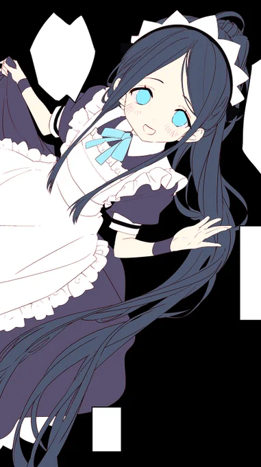 髪の毛サラァってやってるメイドのアリス。 