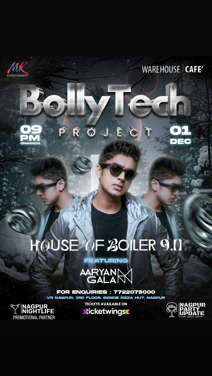 bollytechproj's tweet photo. #Nagpur #GigAlert #BollyTech #BollyTechProject

TONIGHT, @aaryangala live at @warehousecafenagpur for @bollytechproj! 💥

SUNDAY, 1st December 2024.

Be there! 

— MGMT https://t.co/5PG5ZgrC4m